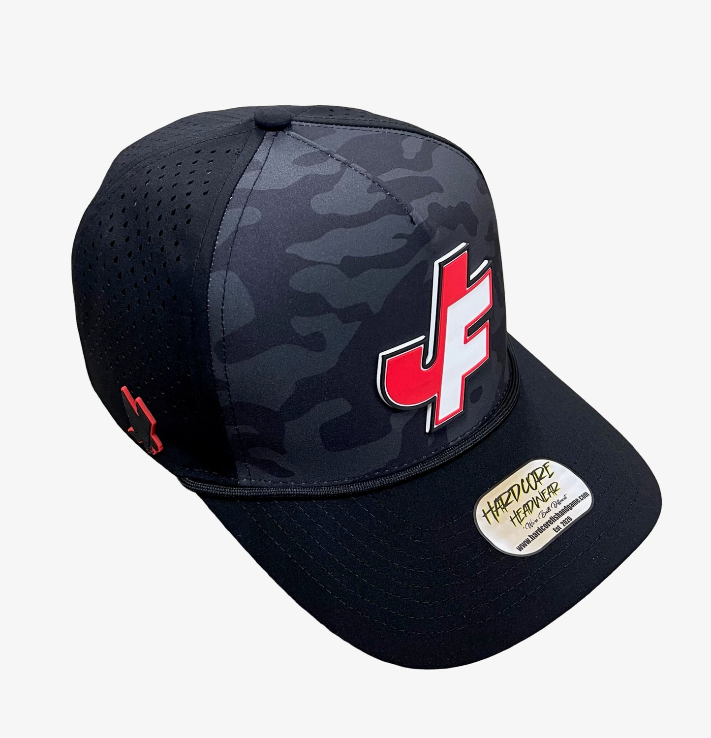 Jake Finch blackout camo rope hat