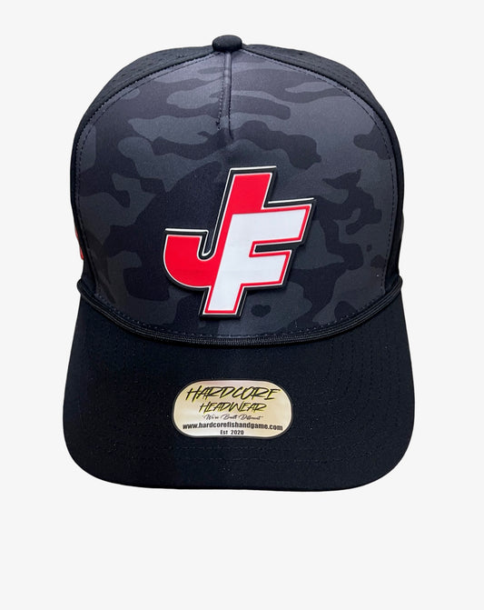 Jake Finch blackout camo rope hat